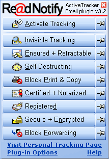 Screen shot of the General Purpose Self-Destructing Plugin popup menu